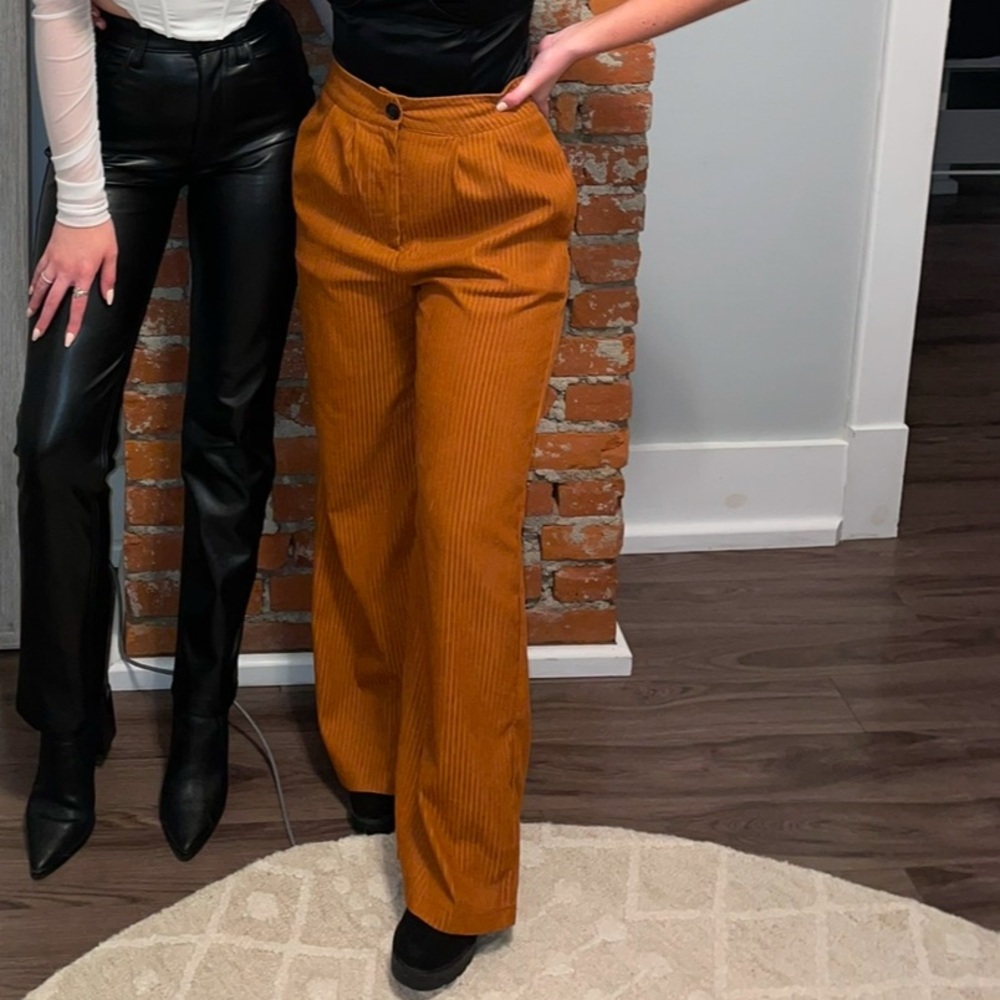 Burnt Orange Corduroy Pants